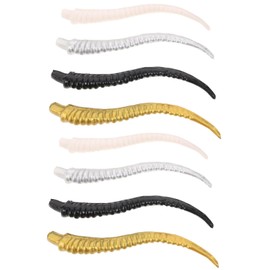 Baluue 4 Pairs Faux Antlers Lifelike Animal Horn Decorations for DIY Costumes Home Decor Art Projects Creative Supplies for Hair Pins for Cosplay