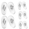 BEHLINE Soft Silicone Eyeglasses Nose Pads,Anti-Slip Sunglasses Nose Pieces,Plug-in Glasses