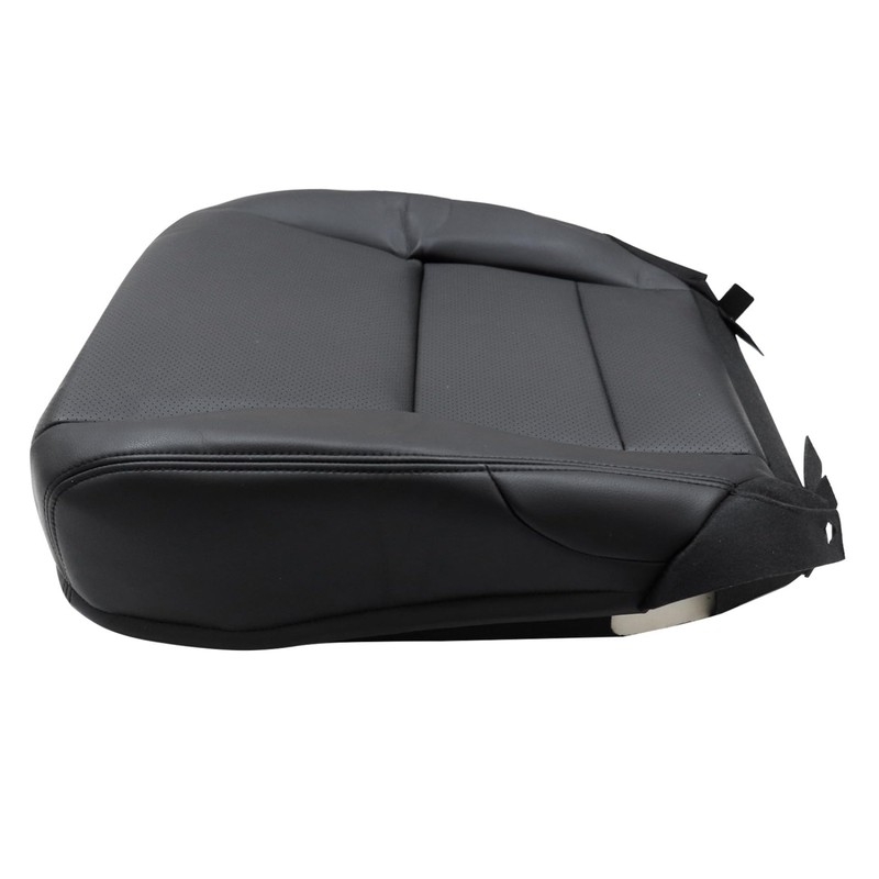 Priprilod Black Leather Front Passenger Side Bottom Replacement Seat Cover