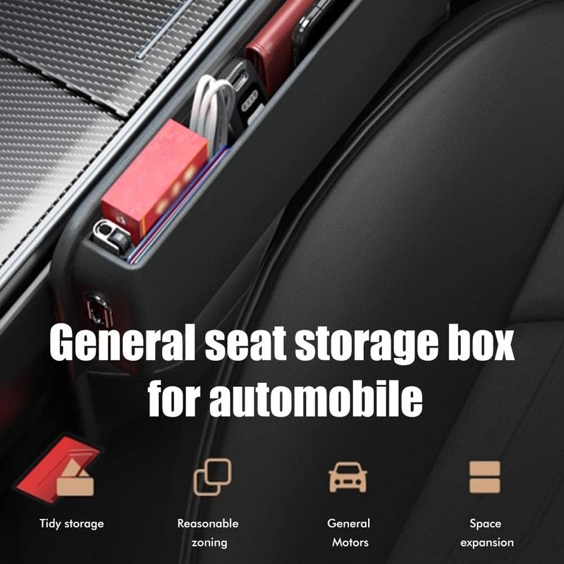 Universal Auto Seat Gap Organizador de asiento de coche, caja