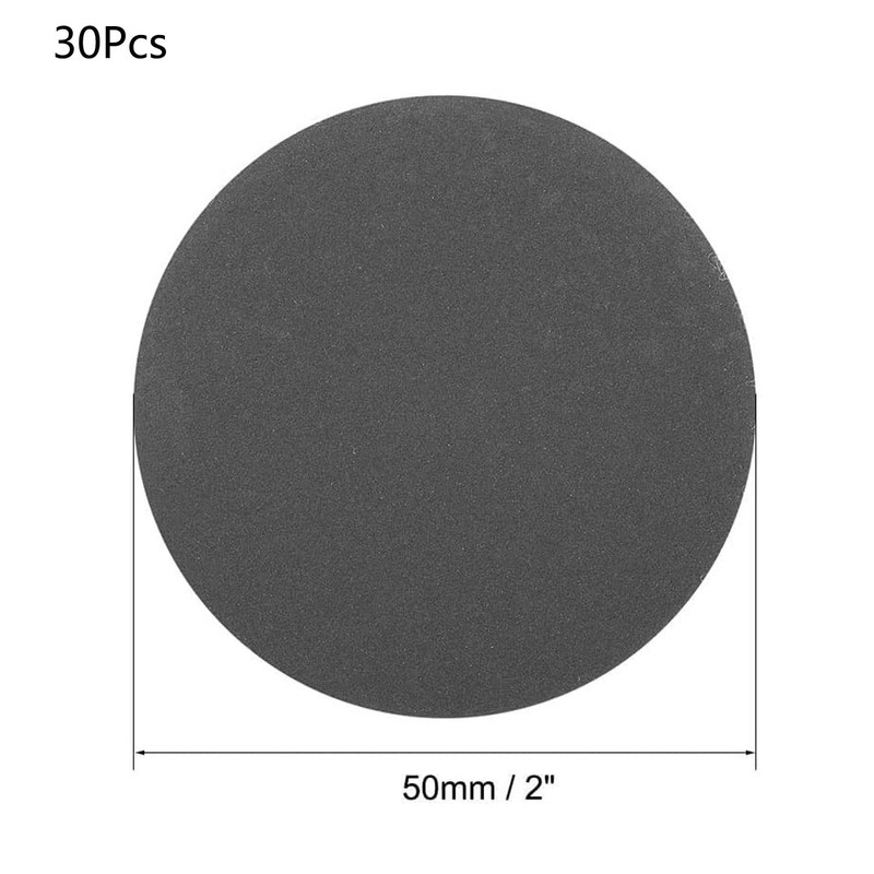 TA-VIGOR 30Pcs 50mm Wet and Dry Sanding Discs, 800 Grit
