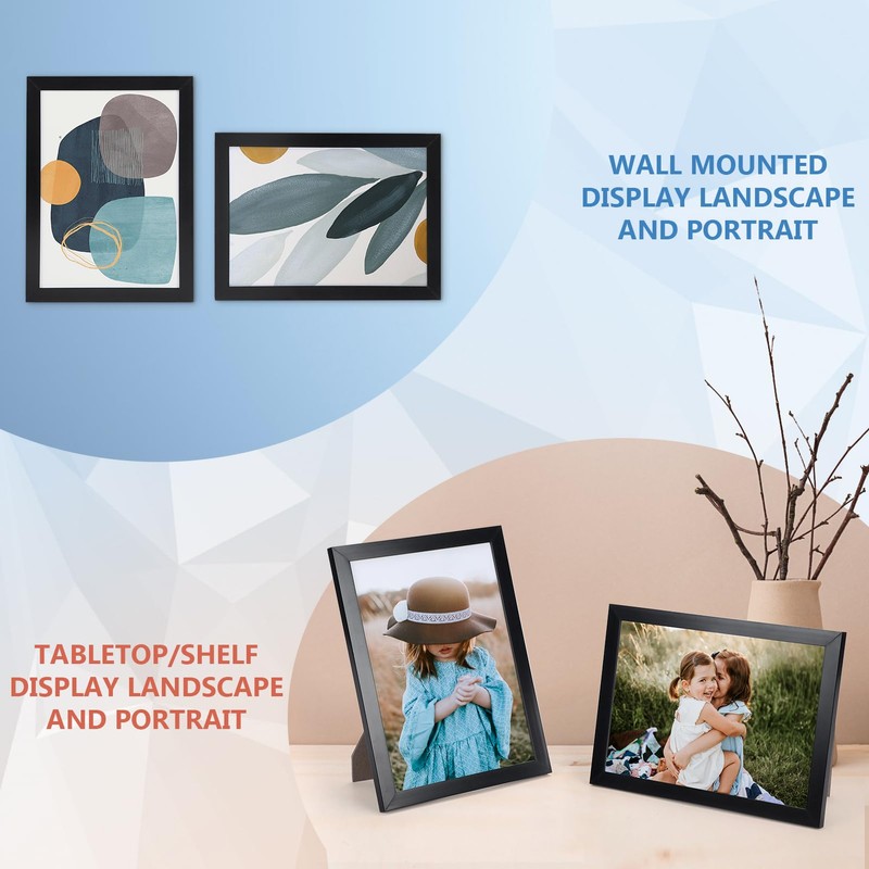 WIFTREY 5x7 Black Picture Frame Bulk 5 x 7 Photo