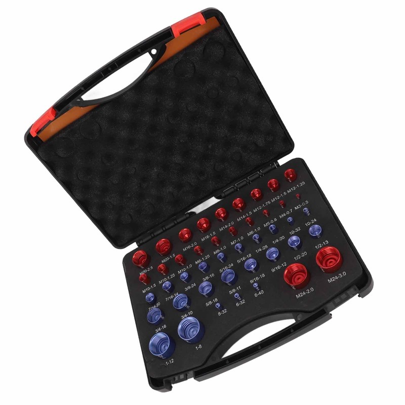 44Pcs Nut and Bolt Thread Checker, Nut and Bolt Size