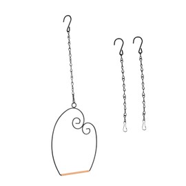 VILLFUL Portable Bird Stand Bird Perch Parrot Swing Iron Stand Rack Hanging Parrot Swing Rack