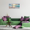 Pyradecor 3 Panels Blue Beach Sunrise White Wave Pictures Painting