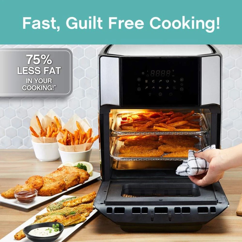 West Bend AFWB12BK13 XL Air Fryer Oven 10 Quick Menu
