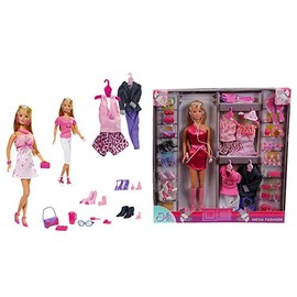 Simba 105736015 Steffi Love Fashion Doll With Lots of Fashion and Accessories, 45 Pieces, 29 cm