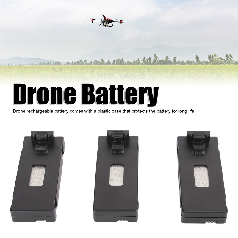 3PCS Drone Battery 2600MAH 3.7V Rechargeable Quadcopter Drone Lithium Battery
