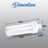 OHLECTRIC 26 Watt Smart Fluorescent Light Bulbs - 4-Pin Compact,