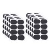 80Pcs Sax Mouthpiece Pad Silicone Black Cushion Patches Wind Instrument