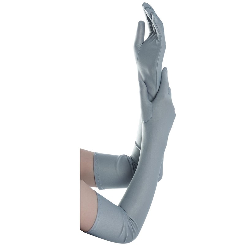 Wobe Long Opera Party 20s Satin Gloves Stretchy Adult Size