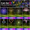 YOTOZU 4 PCS Solar Firework Light, Outdoor Solar Garden Decorative