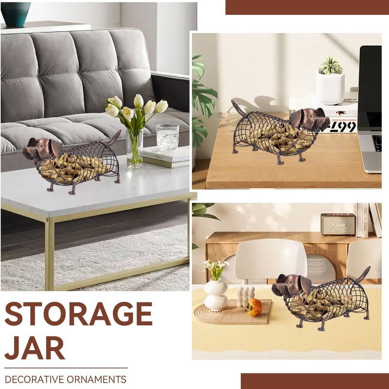 Cyrank Metal Wine Cork Holder, Dachshund Shape Cute Dog Cork