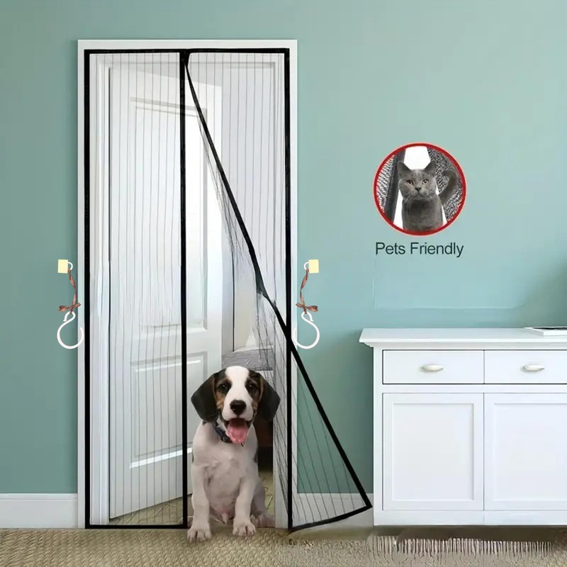 DKDDSSS Magnetic Fly Screen Door, Heavy Duty Bug Mesh Curtain,