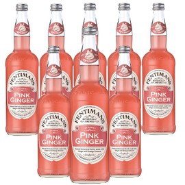 Fentimans Botanically Brewed Classic Pink Ginger Sparkling Soda, 9.3 fl oz Bottles – Premium Craft Soda/Mixer for Cocktails & Refreshing Drinks
