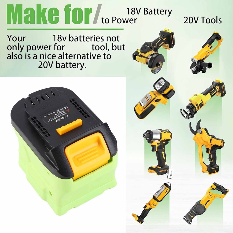 Battery Converter High Efficiency for 18V to 20V Lithium Battery