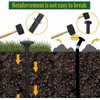 Aoipend 160 Pack Plastic Garden Lawn Stakes 6 inch Heavy
