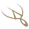 Eyebrow Ruler Multifunctional Stainless Steel 3 Point Positioning Ruler for
