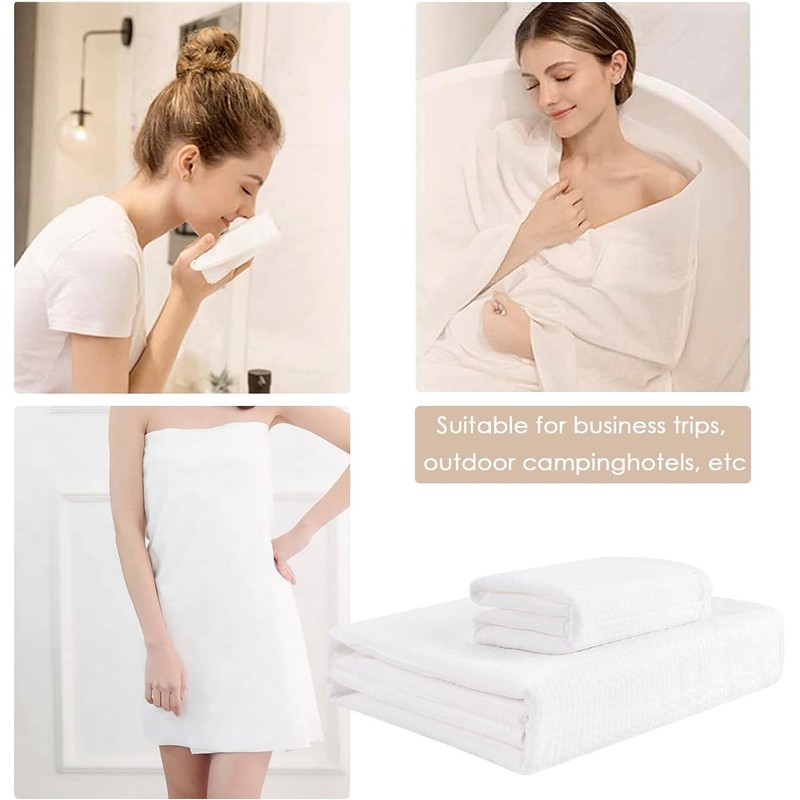 10 Pack Disposable Bath Towels Body Towel, 140x70 cm Extra