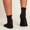 Boody Cushioned Quarter Crew Socks, Black / 34-40