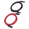 2pcs 12AWG 4mm² Solar Panel Extension Cable Black Red Solar