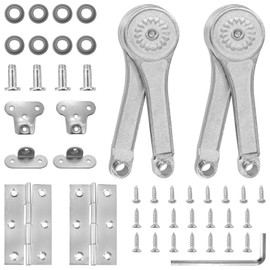 2pcs Toy Box Hinges Soft Close Lid Support Hinges for Wooden Toy Boxes Cedar Lockers and Benches Comes with 6 Hole Stainless Steel Folding Includes Mounting Screws