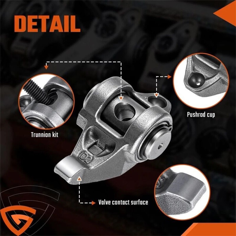 Geartronics LS1 Rocker Arms W/ Upgraded Trunion Kit Installed LS