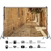 CSFOTO 7x5ft Jerusalem Old Narrow Street Backdrop Old Jerusalem Stone