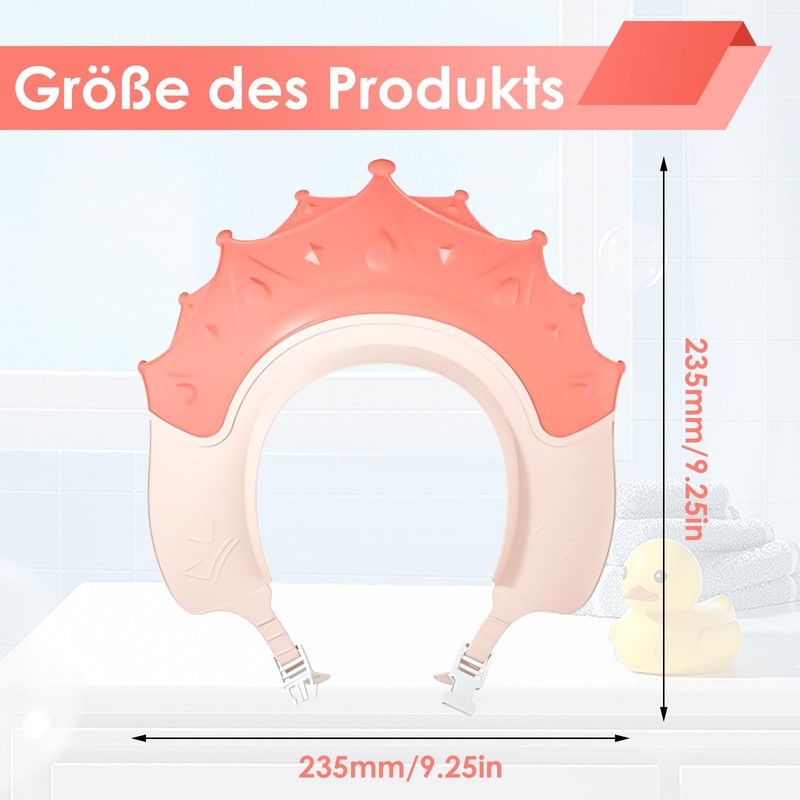 Shower Cap Children, Hair Washing Aid Children, Baby Adjustable Crown,