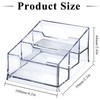 3 Pack Clear Acrylic Business Card Holder,3 Tier Premium Acrylic