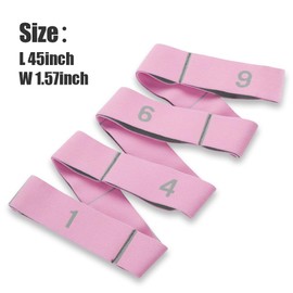 Stretch Strap with 9 Loops, High Elastic Leg Stretching Strap, Yoga Stretch Strap, Resistance Bands for Stretching, Stretch Straps for Physical Therapy, Pilates, Dance, Fitness