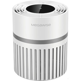 MEGAWISE EPI810 Air Purifier forLarge Room, 215 sq ft Coverage, Real-Time Air Quality Monitor, Fragrance Sponge & Wildfire Smoke, Dust Removal