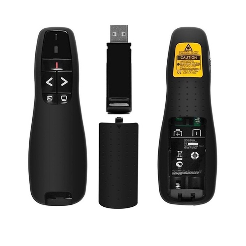 HUACAM Wireless Presenter, 2.4GHz Wireless USB Presentation Clicker, Powerpoint Clicker