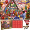 Puzzle Christmas Advent Calendar,Stocking Stuffers for Adults, 1008 Pieces 24