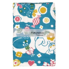 YamamotoJin Shoten (YamamotoJin) Double Gauze Hand Towel, Afternoon Cat (5012), Made in Japan