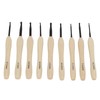 9PCS Crochet Hooks DIY Handcraft Ergonomic Crochet Needle with Wooden