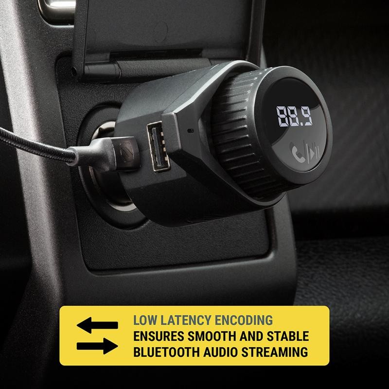 BTFreq Pro Bluetooth Hands-Free Car Kit with FM Transmitter