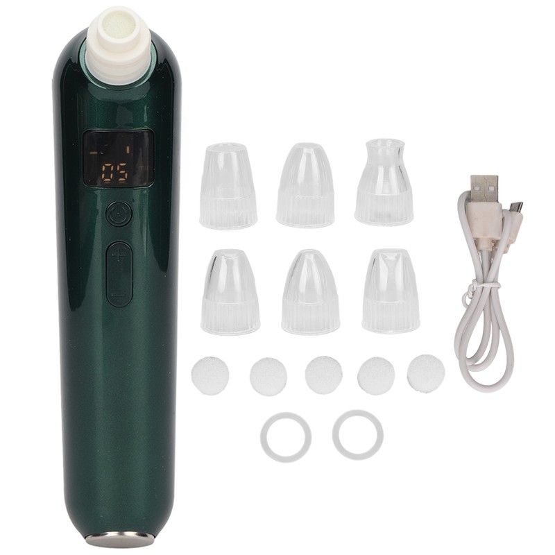 6 Probes Blackhead Remover Pore Vacuum Rechargeable Facial Cleaner Portable