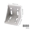 2 x Angle Mounting Corner Brackets, 80 x 80 Mounting