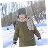 LIFKOME Kids Winter Gloves Black Toddler Glove Straps Mitten Clips