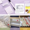 Swpeet 100Pcs Hanging File Folder Labels Tabs with Inserts, File