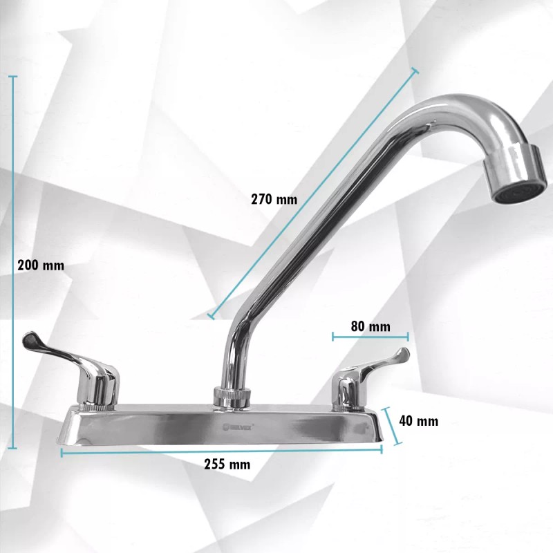 Prez Grifo Mezcladora Fregador Llave Acero Inoxidable Sp-80002-1