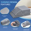 Wellsin 2 Height Adjustable Wedge Leg Pillow for Elevation, Memory