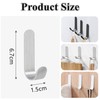 12 Pcs AdhesiveHooks, Stainless Steel Wall Hooks, CoatHooks, WallHooks for