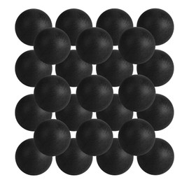 SEEVOR 28 Pack Balls Table Tennis Balls 40mm Color Plastic Balls Bulk Washable Small Game Balls for Party Decoration Handcrafted Art Carnival Pool Games Pet Toy (Black)