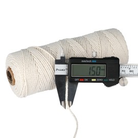 G2PLUS 200 m Beige Baker Twine, 1.5 mm Cord, Cotton Craft Cord, Decorative Cord, Perfect for DIY Arts and Crafts Gardening