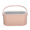 Makeup Case Rotatable Mirror Lid Dimmable LED Light Portable Cosmetic