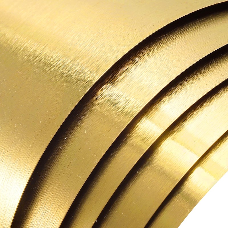QUARKZMAN Brass Plates, 2000 x 100 x 0.2 mm, Brass