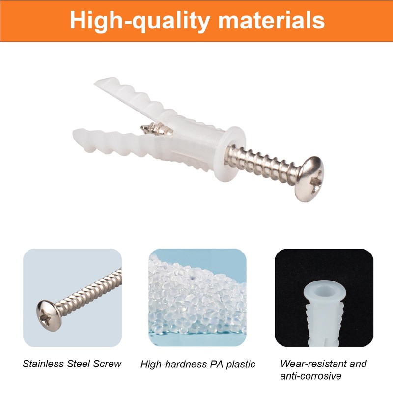 ZUYUEE 240-Piece Dowels and Rustproof Screws Set, (7 x 30