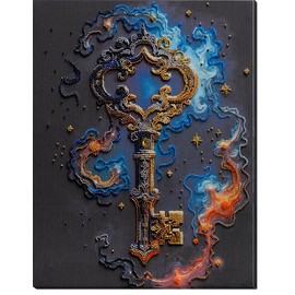 Wizardi Bead Embroidery Kit - The Key to Happiness AB-933 Abris Art